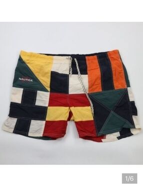 Nautica Patchwork Swim Trunks